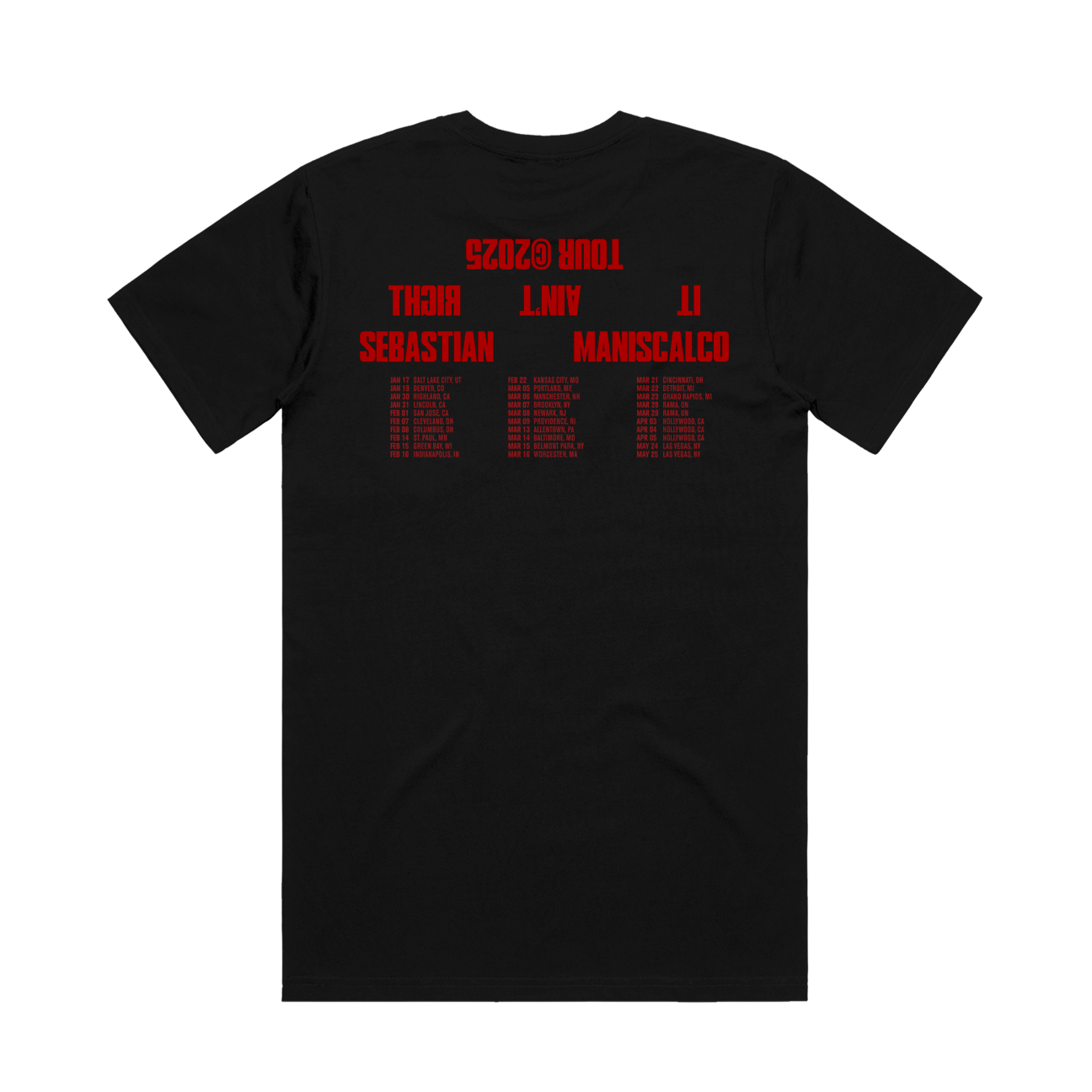 It Ain't Right Tour Tee - 2025