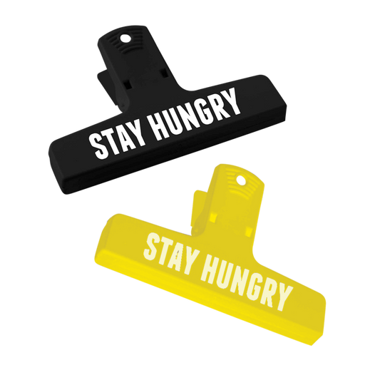 Stay Hungry Chip Clips (Set of 2)